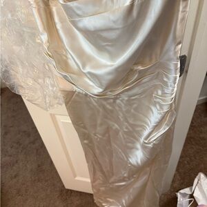 Reformation Barrow Silk Dress